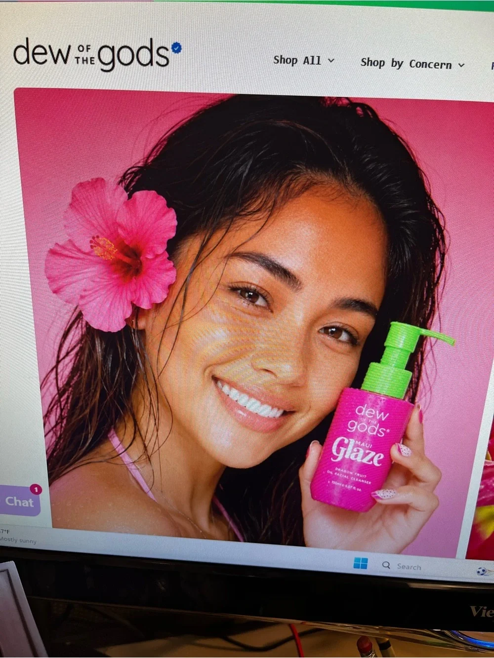 Dew of the Gods Maui Glaze Dragon Fruit Oil Facial Cleanser - NIB unused